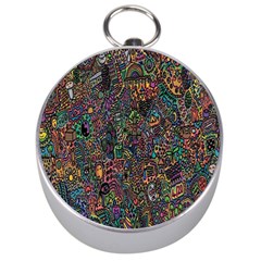 Trees Internet Multicolor Psychedelic Reddit Detailed Colors Silver Compasses by Sapixe