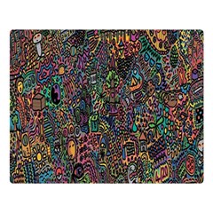 Trees Internet Multicolor Psychedelic Reddit Detailed Colors Double Sided Flano Blanket (large)  by Sapixe