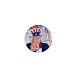 United States Of America Celebration Of Independence Day Uncle Sam 1  Mini Buttons Front