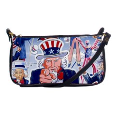 United States Of America Celebration Of Independence Day Uncle Sam Shoulder Clutch Bags by Sapixe