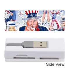 United States Of America Celebration Of Independence Day Uncle Sam Memory Card Reader (stick)  by Sapixe