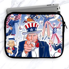 United States Of America Celebration Of Independence Day Uncle Sam Apple Ipad 2/3/4 Zipper Cases by Sapixe