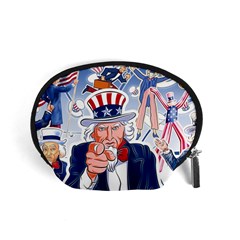 United States Of America Celebration Of Independence Day Uncle Sam Accessory Pouches (small)  by Sapixe