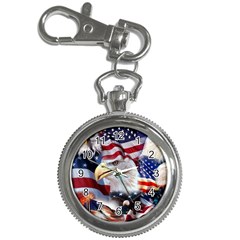 United States Of America Images Independence Day Key Chain Watches by Sapixe