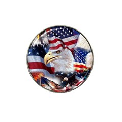 United States Of America Images Independence Day Hat Clip Ball Marker (4 Pack) by Sapixe