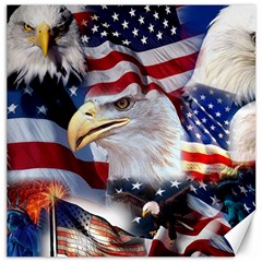 United States Of America Images Independence Day Canvas 16  X 16   by Sapixe