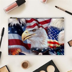 United States Of America Images Independence Day Cosmetic Bag (large)  by Sapixe