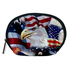 United States Of America Images Independence Day Accessory Pouches (medium)  by Sapixe