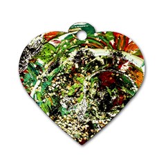 April   Birds Of Paradise 5 Dog Tag Heart (one Side) by bestdesignintheworld