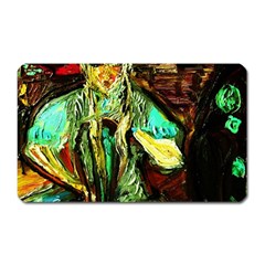 Girl In The Bar Magnet (rectangular) by bestdesignintheworld