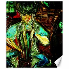 Girl In The Bar Canvas 20  X 24   by bestdesignintheworld