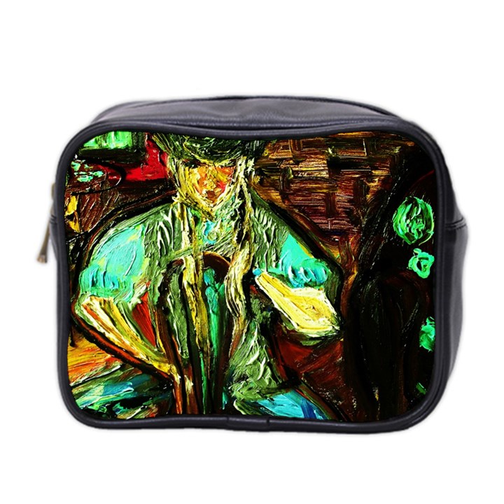 girl in the bar Mini Toiletries Bag 2-Side