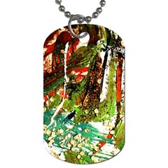 April   Birds Of Paradise Dog Tag (two Sides) by bestdesignintheworld