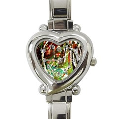 April   Birds Of Paradise Heart Italian Charm Watch by bestdesignintheworld