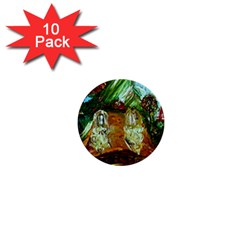 Royal Marine With Stone Lions 1  Mini Buttons (10 Pack) 