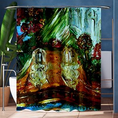 Royal Marine With Stone Lions Shower Curtain 60  X 72  (medium)  by bestdesignintheworld