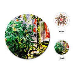 Plant In The Room  Playing Cards (round)  by bestdesignintheworld