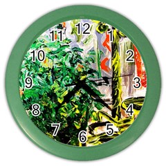 Plant In The Room  Color Wall Clocks by bestdesignintheworld