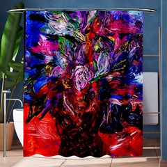 gift from africa and rhino Shower Curtain 60  x 72  (Medium) 