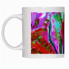 Desrt Blooming With Red Cactuses White Mugs by bestdesignintheworld