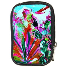 Desrt Blooming With Red Cactuses Compact Camera Cases by bestdesignintheworld