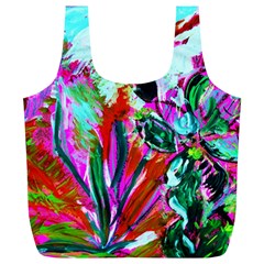 Desrt Blooming With Red Cactuses Full Print Recycle Bags (l)  by bestdesignintheworld