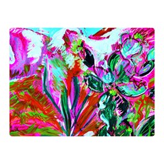 Desrt Blooming With Red Cactuses Double Sided Flano Blanket (mini)  by bestdesignintheworld