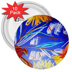 ceramic jur and sunlowers 3  Buttons (10 pack) 