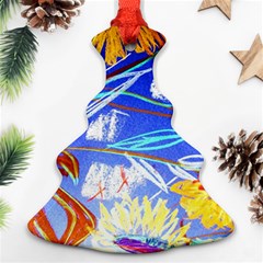 ceramic jur and sunlowers Ornament (Christmas Tree) 