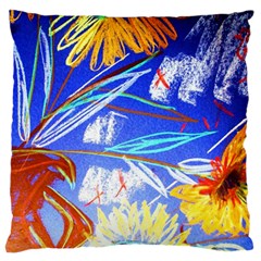 Ceramic Jur And Sunlowers Standard Flano Cushion Case (one Side) by bestdesignintheworld