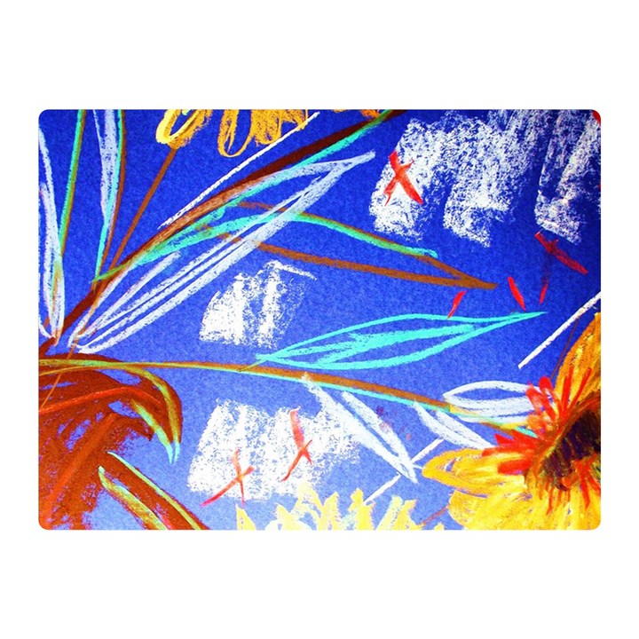 ceramic jur and sunlowers Double Sided Flano Blanket (Mini) 