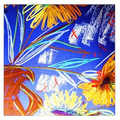 ceramic jur and sunlowers Large Satin Scarf (Square)