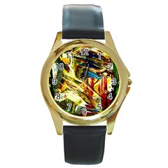 In A Mountains - State Washingtone Round Gold Metal Watch by bestdesignintheworld