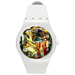 In A Mountains - State Washingtone Round Plastic Sport Watch (m) by bestdesignintheworld