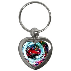 red aeroplane Key Chains (Heart) 