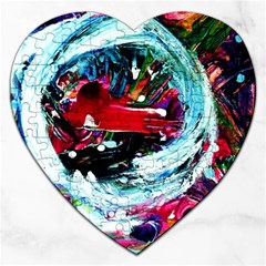 Red Aeroplane Jigsaw Puzzle (heart) by bestdesignintheworld