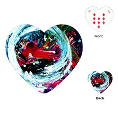 red aeroplane Playing Cards (Heart) 