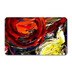 Red Sun In The Mountain Magnet (rectangular) by bestdesignintheworld