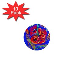 Red Poppies 1  Mini Magnet (10 Pack)  by bestdesignintheworld