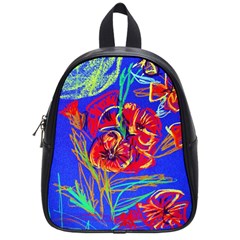 Red Poppies School Bag (small) by bestdesignintheworld