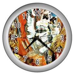 Athena Wall Clocks (silver)  by bestdesignintheworld