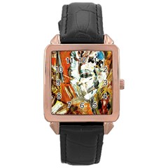 Athena Rose Gold Leather Watch  by bestdesignintheworld