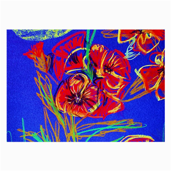 Dscf1376 -red poppies Large Glasses Cloth (2-Side)