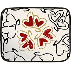 Love Love Hearts Fleece Blanket (mini)