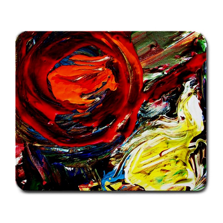 Dscf2280 -red sun in the mountain Large Mousepads