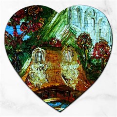 Dscf3179 - Royal Marine And Stone Lions Jigsaw Puzzle (heart) by bestdesignintheworld