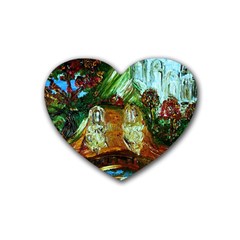 Dscf3179 - Royal Marine And Stone Lions Rubber Coaster (heart)  by bestdesignintheworld