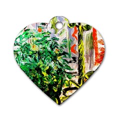 Dscf2188 -- Plant In The Room Dog Tag Heart (two Sides) by bestdesignintheworld