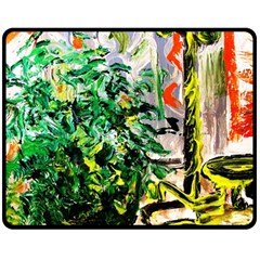 Dscf2188 -- Plant In The Room Double Sided Fleece Blanket (medium)  by bestdesignintheworld