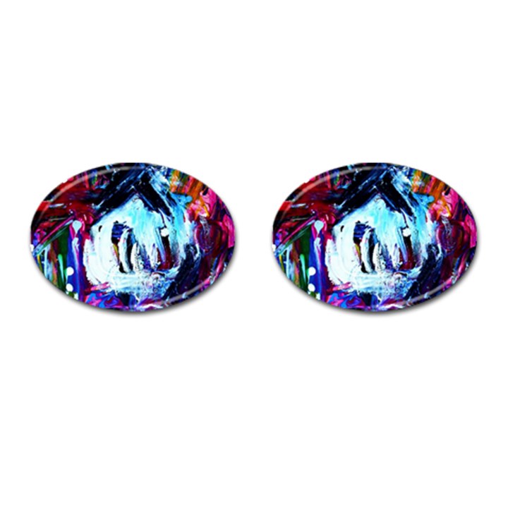 Dscf2355 - funny house Cufflinks (Oval)